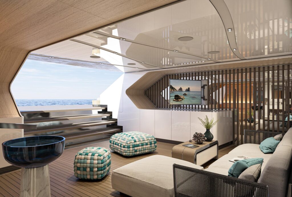 eternal spark yacht charter beach club area