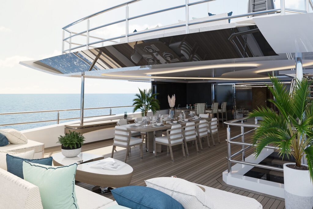 eternal spark yacht charter bridge deck aft
