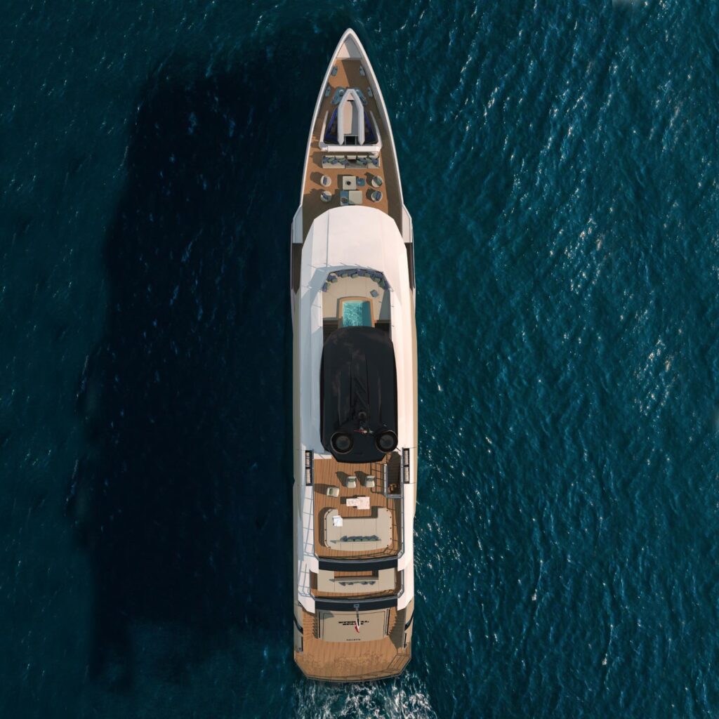 Exterior Accommodation aboard Eternal Spark 10 Eternal Spark yacht exterior, aerial view