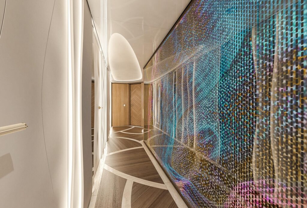 eternal spark yacht charter lobby walkway (2)