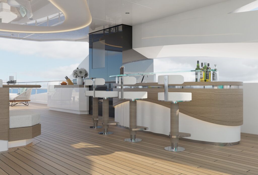 eternal spark yacht charter sundeck bar