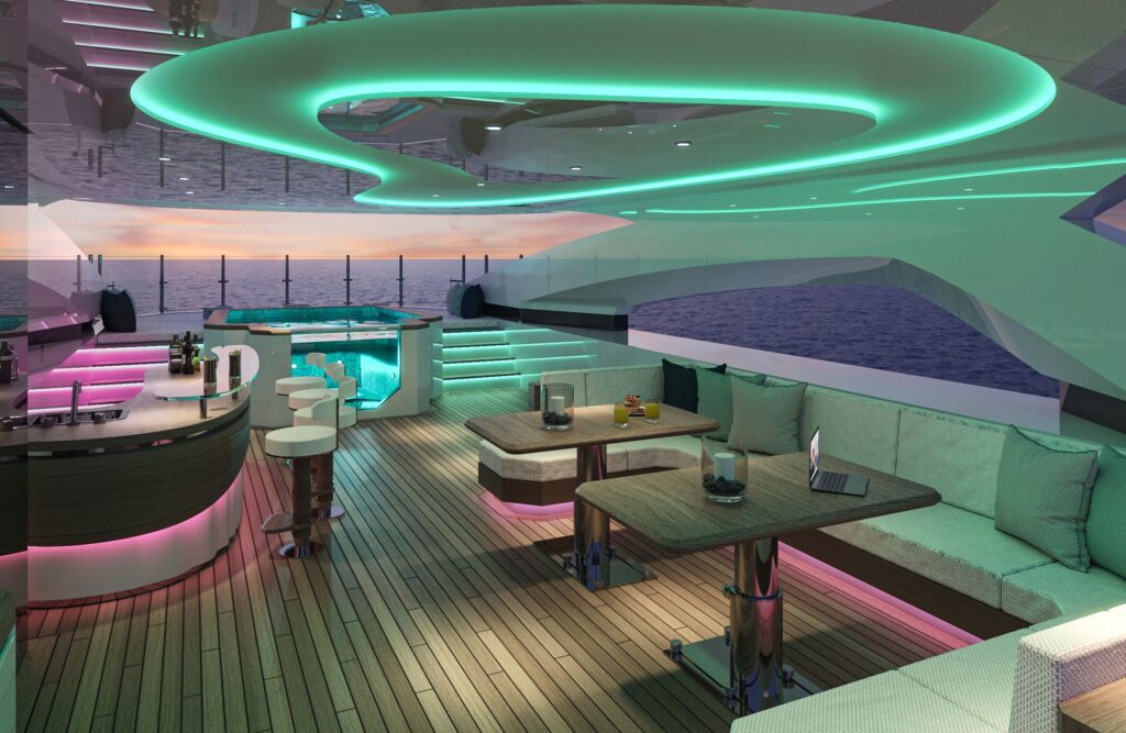 eternal spark yacht charter sundeck led lights