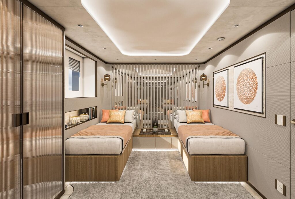 eternal spark yacht charter twin cabin view